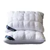 Funda de Almohada Tejida de Color Sólido Calidad Hotelera para una Sola Persona, Soporte Cervical, Ayuda para Dormir, Almohada Alta para Uso en Hotel y Hogar, Adulto
