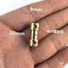 Acoplador Pequeno de Latão Haste de Conexão Redutor Peça de Transmissão Motor Modelo de Motor Eixo de Carro Conector de Extensão Metal