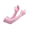 Manga helada de protección solar para hombres y mujeres, primavera y verano, guantes de seda de hielo, protector de brazo solar, para conducir, montar, fina, con dos dedos descubiertos