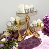 Soporte para tartas estilo celebridad de Internet, de metal galvanizado, con espejo alto de sirena, soporte para postres, comida fría, comida occidental, adornos decorativos.
