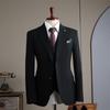 Conjunto de Traje Estilo Coreano para Hombre, Conjunto de Tres Piezas, Traje para Padrino de Boda, Ropa Formal Profesional, Traje de Trabajo, Traje para Padrino de Hombre