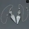 Colgante de cristal natural hexagonal con forma de columna, colgante de balanceo, doble uso, estilo retro de corte europeo y americano, joyería, nuevo producto transfronterizo