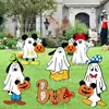Placa de Jardim de Halloween Mais Vendida Transfronteiriça, Placa Decorativa Assustadora de Fantasma Branco que Brilha no Escuro para Festa de Feriado