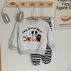 Sudaderas para Niños Primavera y Otoño 2025 Estilo Casual Lindo Cuadros y Transpirable Traje Estilo Occidental Cálido para Niños Estampado Animal Moderno