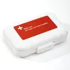 Caja de medicina caja de embalaje siete días portátil para viajes caja portátil mañana y tarde medicina a prueba de polvo cuidado de la salud compartimento para pastillas cápsulas caja de almacenamiento