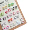 Sombrero Pequeño Semi-Transparente Lindo Transfronterizo Accesorios de Arte para Uñas de Dibujos Animados Gato Kt Paquete de Materiales para Uñas Portátiles Populares para DIY