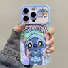 Funda para Teléfono Temática de Stitch para Apple 17Pro, 16 Ventanas Grandes, 15 Mate, 14 Resistente a Golpes, 12/11 Funda Suave X