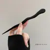 Pente de Madeira Ébano Estilo Antigo para Mulheres, Pente Estilo Chinês Novo de Alta Qualidade, Adorno de Cabeça Pente Simples Moderno para o Dia a Dia