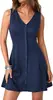 Vestido Corto Casual de Verano 2026 para Mujer sin Mangas Cuello en V Chaleco Línea A Atuendo de Vacaciones en la Playa de Primavera