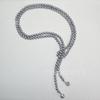 Collar de perlas cadena para suéter de cuatro estaciones con concha de madreperla de aguas profundas, moda versátil, simple, elegante, cadena para suéter, lote directo de fábrica