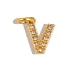 [Procesamiento Personalizado] Colgante de Acero Inoxidable con Incrustaciones de Diamantes de 26 Letras Estilo Europeo y Americano Transfronterizo para Collar y Pendientes DIY Accesorios Hechos a Mano