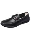 Sapatos Masculinos de Couro Novo Estilo, Couro Macio, Solado Macio, Sapatos Casuais de Negócios Masculinos, Mocassins Slip-On Moda Estilo Britânico, Sapatos Masculinos Confortáveis