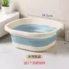 Lavabo plegable para dormitorio, hogar, estudiantes y niños; cubeta de plástico portátil tamaño viaje, disponible en tamaños grande y pequeño