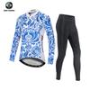 XINTOWN Roupa de Ciclismo de Verão Estilo Chinês Nova Roupa de Ciclismo Primavera e Outono Roupas de Ciclismo Femininas Traje Longo