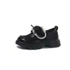Zapatos de Cuero para Niñas 2026 Otoño/Invierno Nuevos Zapatos Infantiles Niñas Pequeñas Estilo Princesa Mocasines de Suela Suave Zapatos de Algodón Mocasines