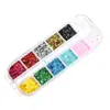 Escamas de Purpurina Redondas con Forma de Ola, Purpurina Láser Multicolor de Puntos Grandes y Pequeños, Decoración DIY para Uñas que Potencia la Dopamina