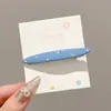 Grampo de cabelo elegante com bolinhas estilo coreano para franja, presilha lateral floral de luxo leve, acessório de cabelo tipo bobby pin