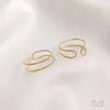 Anillo Trenzado de Cobre con Hilo de Cáñamo Chapado en Oro de 14K de Doble Hilo Anillo con Abalorios Envueltos a Mano Accesorios DIY Anillo Doble