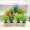 Nuevos bonsáis, flores decorativas para el hogar, sala de estar, flores falsas, flores de plástico en maceta, hermoso traje, flores decorativas pequeñas en maceta