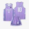 Traje de uniforme de basquete impressão estudantes masculinos e femininos competição treinamento equipe uniforme personalidade jersey infantil impressão compra em grupo verão