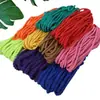 Corda elástica de nylon colorida, espessada para uso externo, adequada para varandas, pátios, varais, bagagens, cortinas e tecelagem decorativa