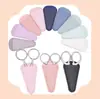 Estuche de Cuero Engrosado de 26 Colores para Tijeras, Tijeras de Nariz Finas y Puntiagudas, Cubierta Protectora de Cuero para Herramientas de Belleza, Personalizable con Logo