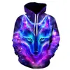 2024 comercio exterior europeo y americano directo nuevo traje con capucha estampado de animales en 3D suéter de moda para hombre