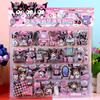Calcomanías Infantiles de Dibujos Animados Estéreo de Doble Capa Kuromi Melody Sanrio Capibara Labubu Calcomanías de Burbujas