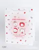 3# Mediano 25 Nueva Bolsa de Papel Kabi Bala a Cuadros de Dibujos Animados Bolsa de Regalo Ropa Cosméticos Bolsa de Cuerda de Mano Bolsa de Compras