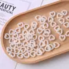 ABS branco arroz imitação pérola patch laço oco lua estrela círculo amor borboleta DIY acessórios feitos à mão