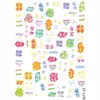 Xiaohongshu Douyin Transmissão ao Vivo Adesivos para Unhas Crianças em Relevo Adulto Capa de Celular para Unhas Acessórios para Nail Art Fabricante em Estoque