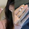 Pendientes pequeños transparentes Dongju para mujer, estilo coreano, de moda, con un temperamento en línea, para celebridades, 2022, nuevos y modernos pendientes de diseño de nicho.