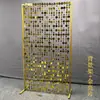 Cortinas de Fio Penduradas com Moldura de Fundo Dourada e Prateada, Adereços de Casamento, Cortinas de Porta Peroladas, Decorações de Teto para Casamento, Cortinas Coloridas de Fio com Lantejoulas e Contas