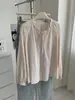 Camisa Exquisita Retrô com Laço no Pescoço para Mulheres, Jaqueta Camisa Fina de Algodão Puro para Proteção Solar de Início de Outono, Cardigã Estilo Coreano que Reduz a Idade