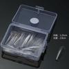 HSM Europeu e Americano Single Nail Shops Sem Costura Trapezoidal Transparente Fosco Pontiagudo 0-9 Suplementar Unhas finas falsas