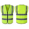 Chaleco de seguridad reflectante para construcción, tráfico, obras de construcción, overoles sanitarios, chaqueta de montar, logotipo impreso