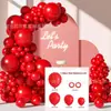 Cadena de Globos de Látex Color Sólido Mate Metálico Transfronteriza Set de Cadena de Globos Guirnalda Colorida Decoración para Fiesta de Cumpleaños Boda