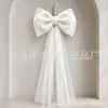 Adornos de lazo de terciopelo brillante transfronterizos de gran tamaño, decoraciones para árboles de Navidad y decoraciones para escenas de hoteles.