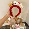 2025 Nuevo Otoño e Invierno Felpa Linda Femenina Corazón Cabeza de Gato Kt Diadema Dibujos Animados Cara Súper Linda Accesorios para el Cabello Pasador de Foto