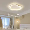 Luminária de Teto Espectro Total Estilo Creme Moderno Simples Sala de Estar Farol Quarto Principal Escandinavo Combinação para Casa Inteira Lâmpadas Zhongshan