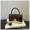 A bolsa da moda deste ano: bolsa transversal moderna para mulheres, novo estilo 2026, bolsa de ombro quadrada pequena simples, elegante e única