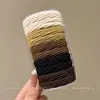 Gomas para el pelo cubiertas de cuero para mujer, diseñadas para no apretar ni dejar marcas en el cabello, scrunchies negros, gomas elásticas para el pelo para niños, alta elasticidad, gomas para el pelo duraderas