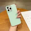 Adecuado para Apple 18Promax Macarrón Color Sólido Gelatina Agujero Grande iPhone Teléfono Android Estuche Suave y Duro Personalización UV