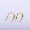 Plata de Ley S925 Chapada Gancho Ancho para Oreja Accesorios de Pendientes Esmerilados Semi-acabados Accesorios para Pendientes Caseros Hechos a Mano DIY
