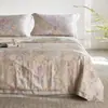 Colcha Refrescante de Lyocell Tencel de 60 Contagens para Dormir Nu, Colcha de Soja Sedosa para Ar Condicionado, Conjunto de Quatro Peças Lavável à Máquina, Colcha Fina