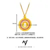Conjunto de Colar Pingente Cabaça Fivela da Paz Espiga de Trigo Cravejado com Diamantes Artesanal Ouro de Areia Vietnamita, Presente para Melhor Amigo, Atacado