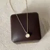 Collar Colgante Sencillo y Elegante de Corazón de Nácar para Mujer, Vintage Lujo Ligero Moda Tendencia Gargantilla Cadena Clavicular
