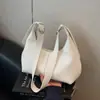 Bolsa de ombro transfronteiriça novo padrão retro de lichia estilo coreano moda casual bolsa de bolinho simples bolsa de mão de ombro único bolsa feminina tendência