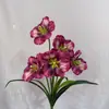 Flores Artificiales al por Mayor del Fabricante Ramo de 5 Cabezas Tulipanes Flip-Flap Boda Hotel Paisaje Decoración del Hogar Arreglo Floral Fotografía