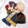 Diseño de nicho pasamontañas bufanda de invierno gorro de lana tejido integrado gorro de pullover cálido